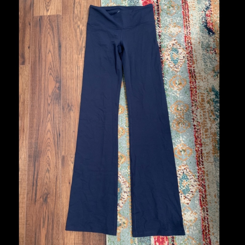 Prana Pillar Pant  NWOT Navy Yoga Flair Small Tall